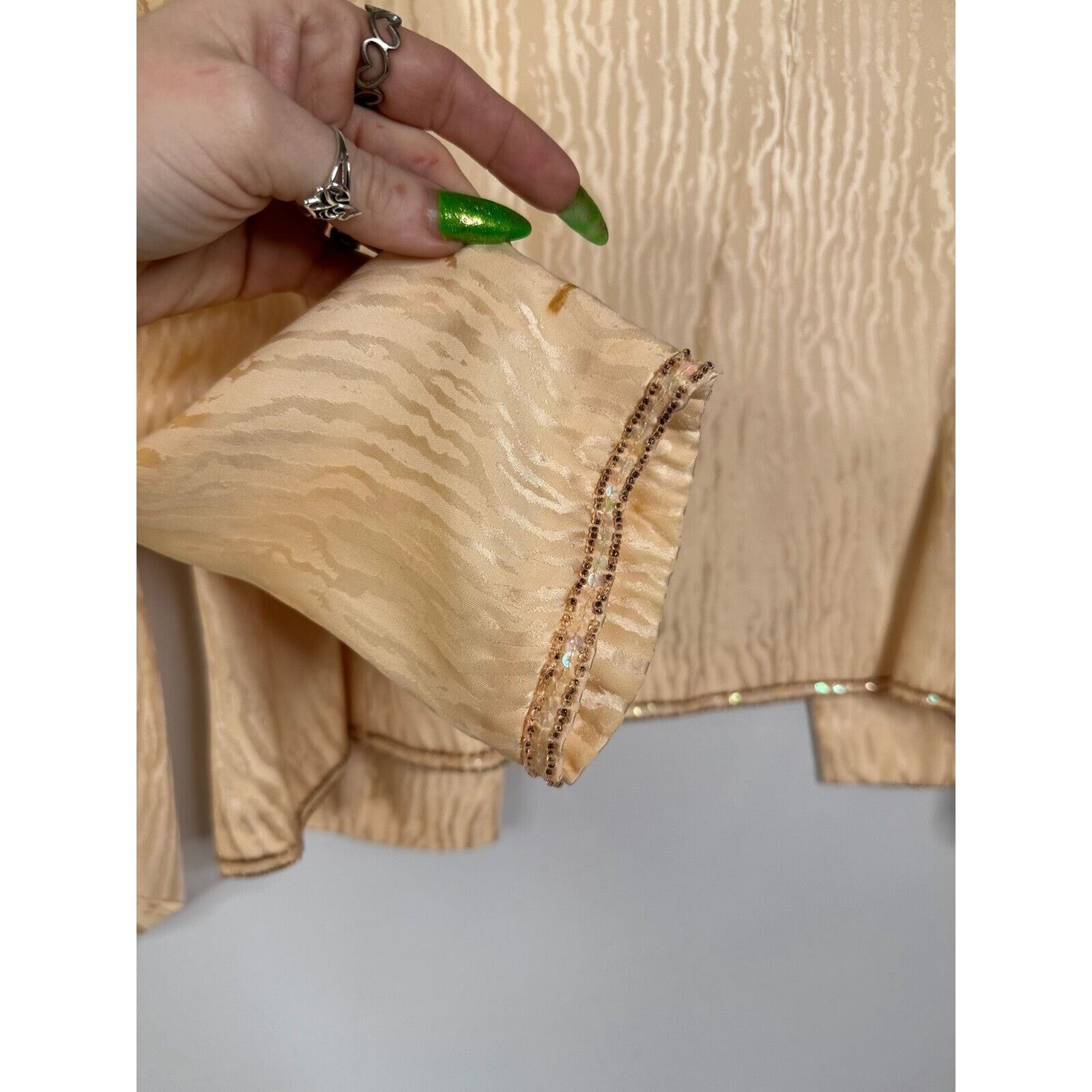 Vintage Vintage D'ore Women's 3 Piece Embroidered Peach Skirt Set Size M / US 6-8 / IT 42-44 - 22 Thumbnail