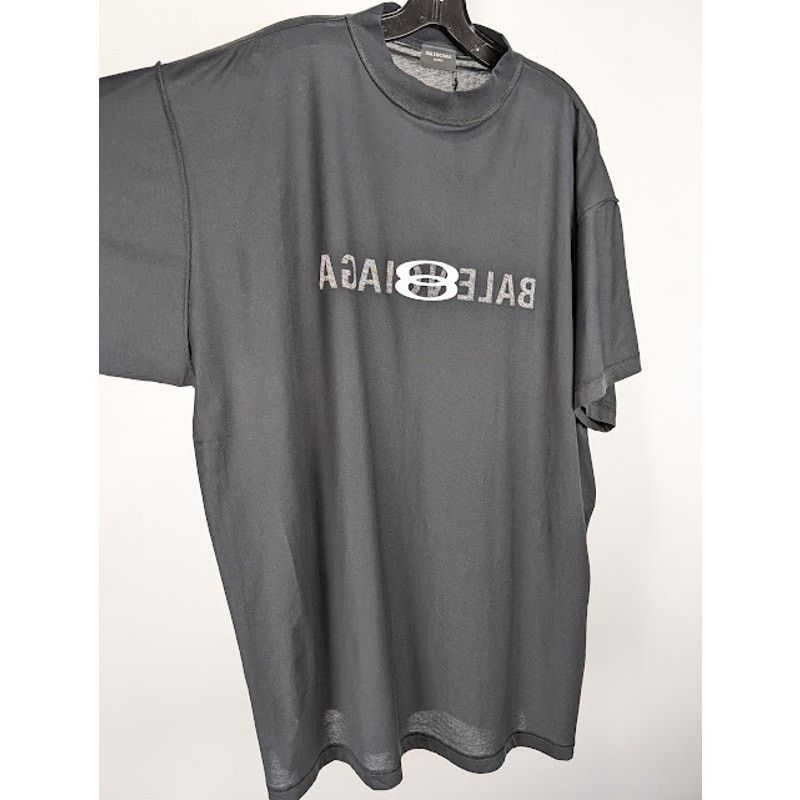 Balenciaga o1rshd1 Inside Out T-Shirt in Black/White Size US M / EU 48-50 / 2 - 6 Thumbnail