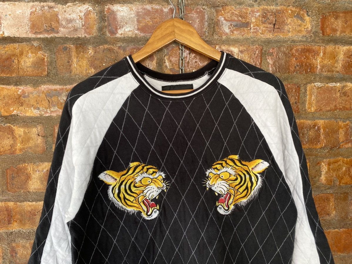 Japanese Brand × Needles × Sugar Cane Vtg Core Fighter Japan 3/4 sleeve Sukajan tiger embroidered Size US M / EU 48-50 / 2 - 3 Thumbnail