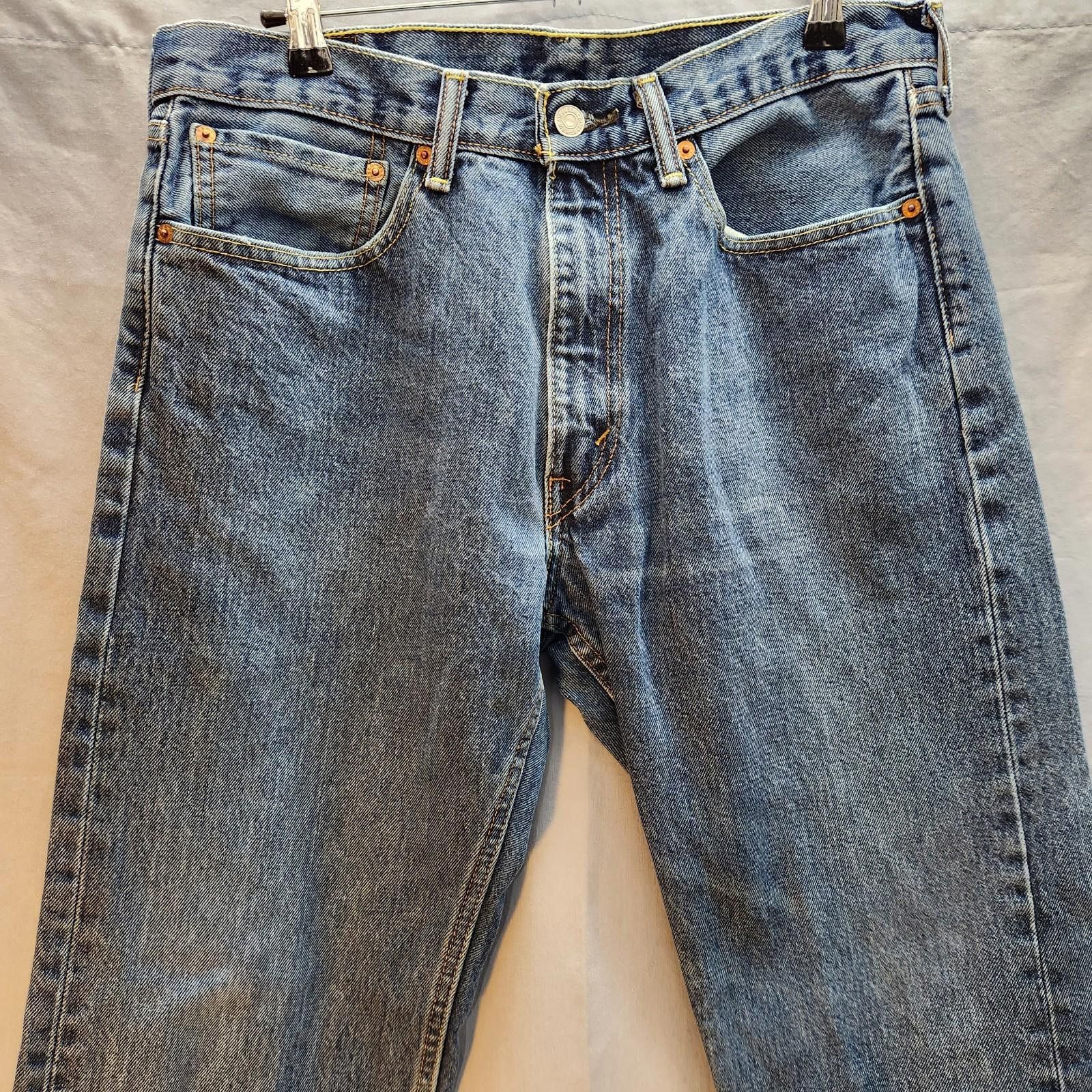 Levi's Levis 505 Jeans Medium Wash 34x30 Size US 34 / EU 50 - 2 Thumbnail