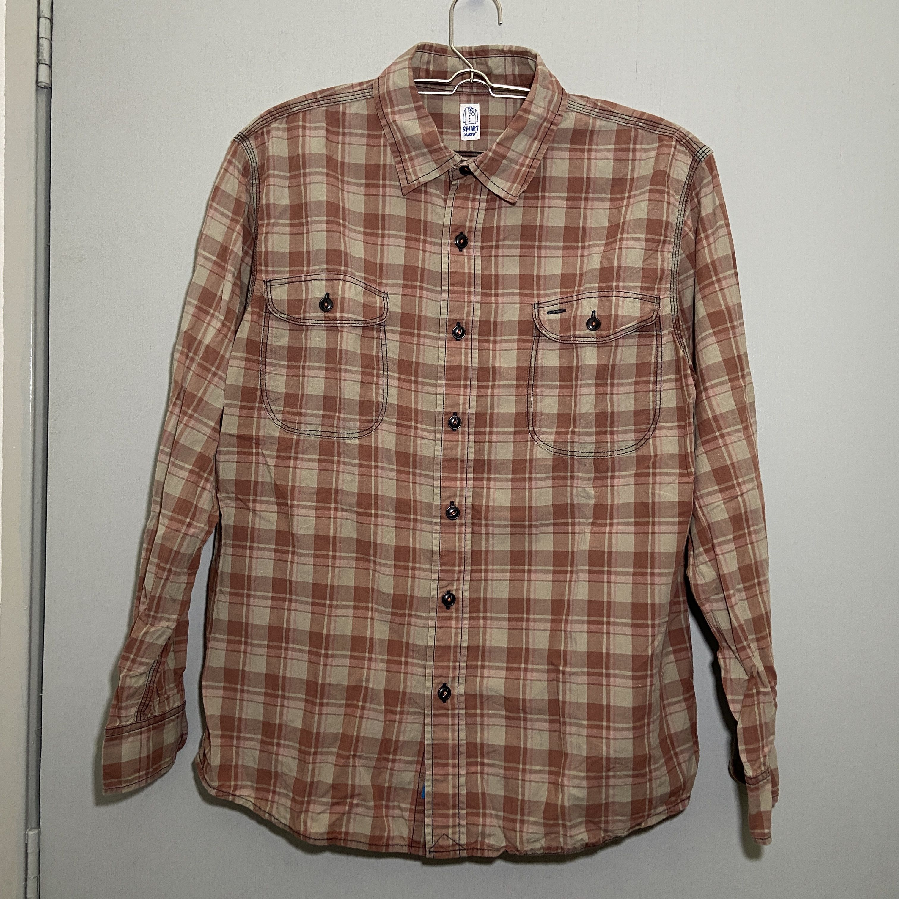 KATO Basic Tool Project shirt Double Pocket Long Sleeve