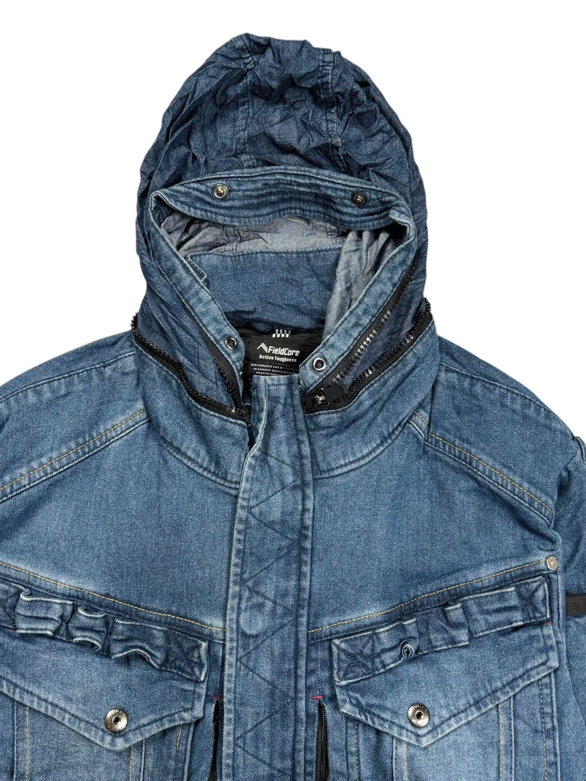 Le Grande Bleu (L.G.B.) 2000s Field Core - Vkei Style Washed Rider Denim Jacket Size US M / EU 48-50 / 2 - 8 Thumbnail