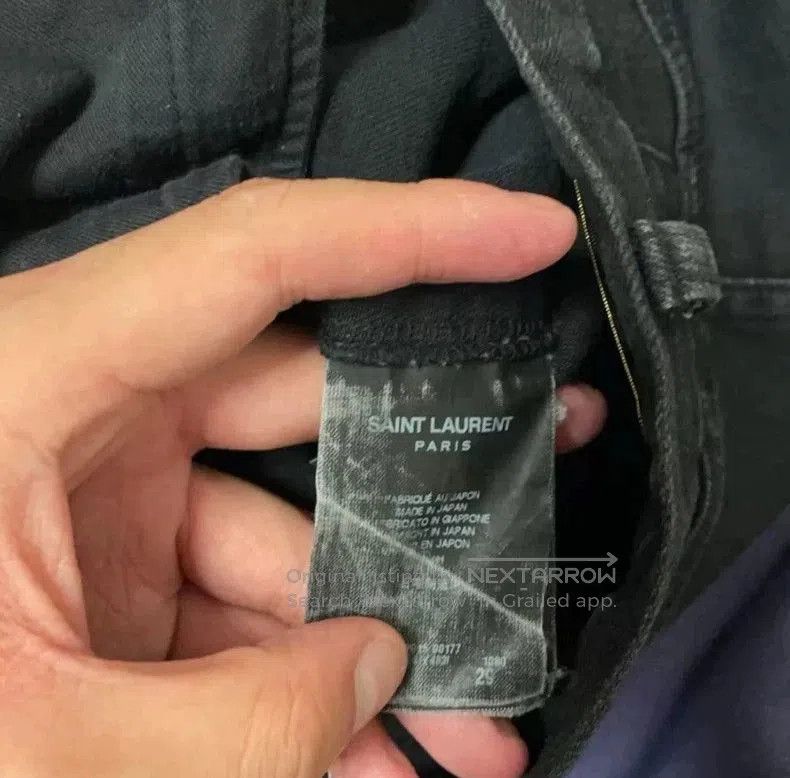 Saint Laurent Paris Saint Laurent SLP Black Distressed Jeans. Size US 29 - 3 Thumbnail
