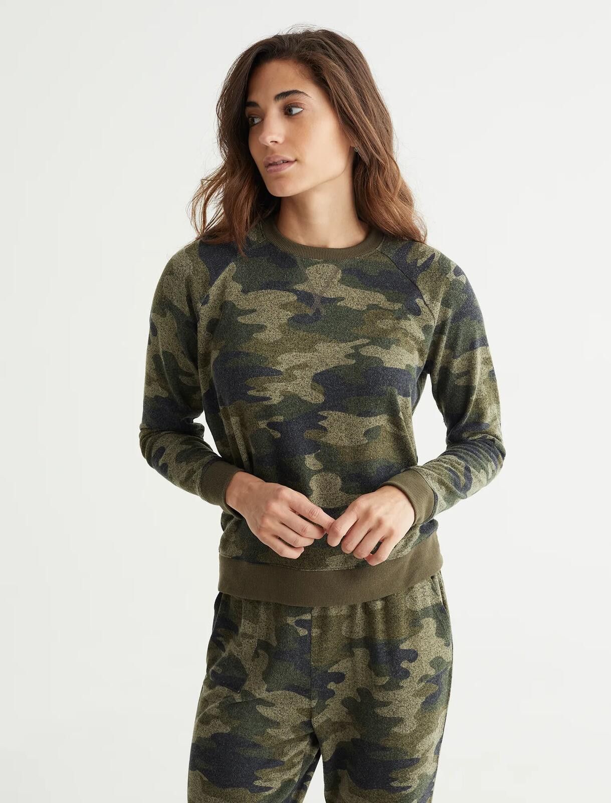 Lucky Brand Lucky Brand Cloud Jersey Camo Pullover Sweatshirt - Med Size M / US 6-8 / IT 42-44 - 1 Thumbnail