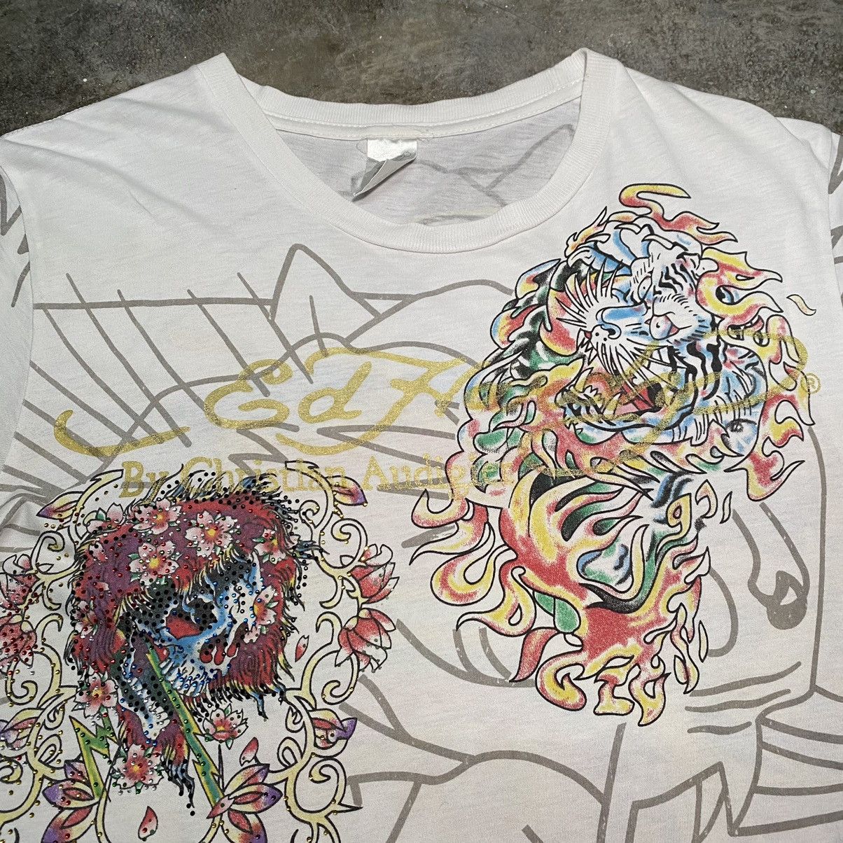 Christian Audigier × Ed Hardy × Japanese Brand Ed Hardy by Christian Audigier Devil T Shirt Size US M / EU 48-50 / 2 - 9 Thumbnail