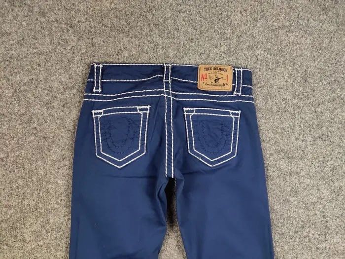True Religion True Religion Brooklyn Blue Denim Vintage Jeans Made in USA Size 28" / US 6 / IT 42 - 8 Thumbnail
