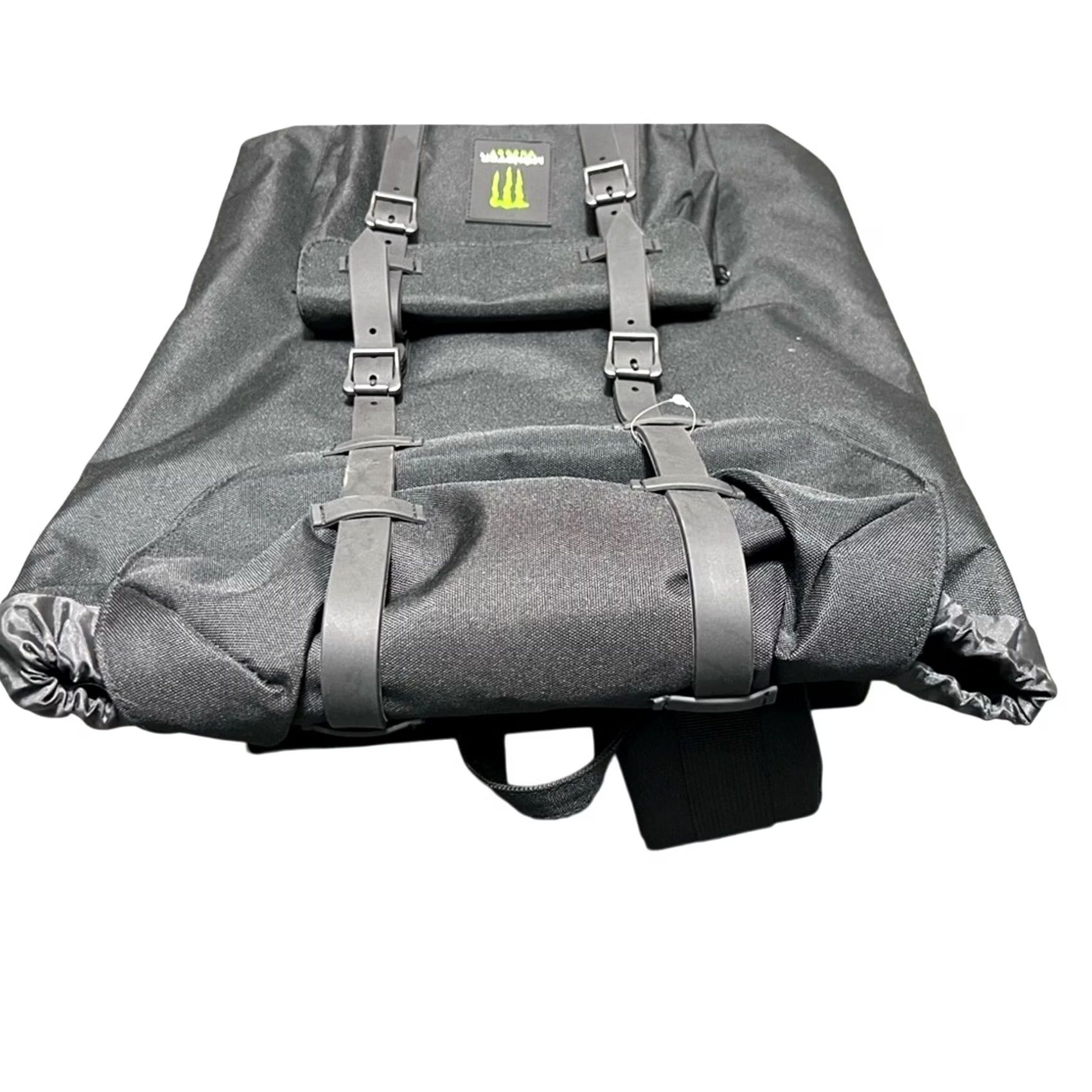 Vintage Monster Energy Backpack Black 20"x15" Unisex Adults Nylon Sprabs? Size ONE SIZE - 4 Thumbnail