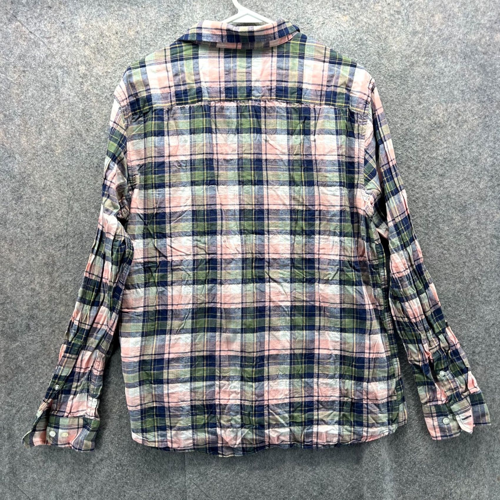 Banana Republic Banana Republic Shirt Men Large Blue Pink Plaid Button Down Slim Cotton Shirt Womens? No Size US L / EU 52-54 / 3 - 2 Thumbnail
