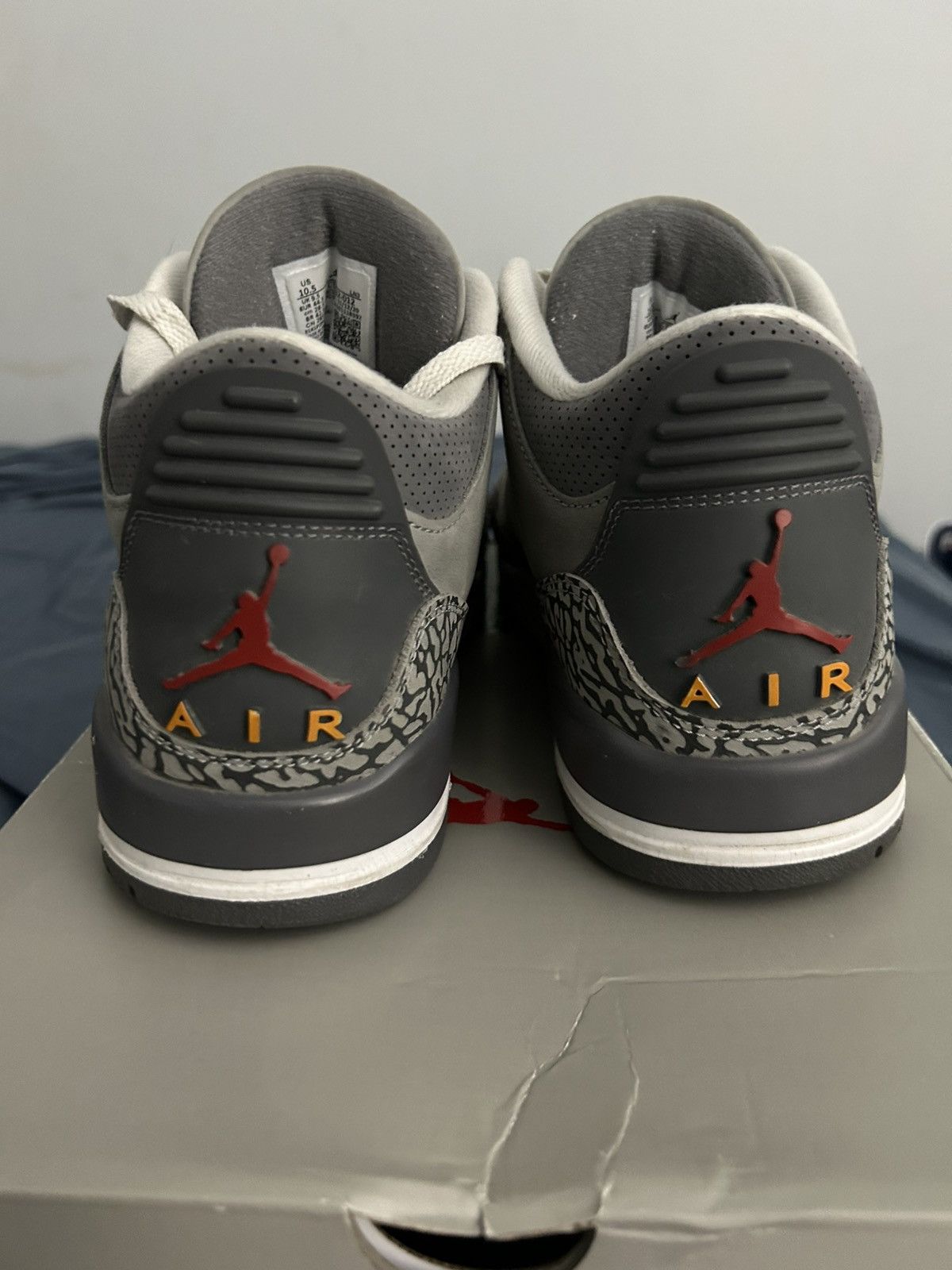Jordan Brand Cool Grey Jordan 3s Size US 10.5 / EU 43-44 - 3 Thumbnail