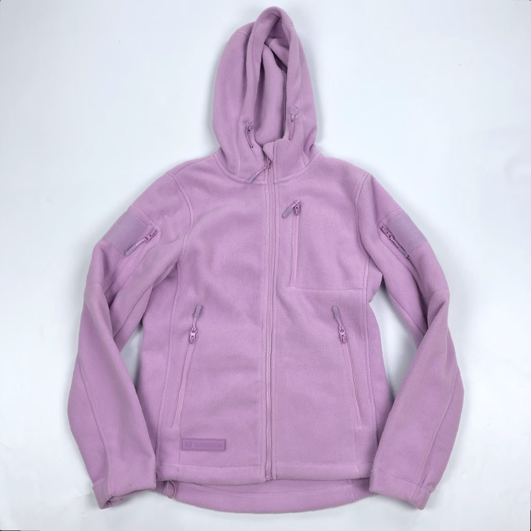 Vintage VINTAGE BÆRSKIN Women's Lilac Fleece Tactical Hoodie Full Zip Jacket S Size S / US 4 / IT 40 - 2 Thumbnail