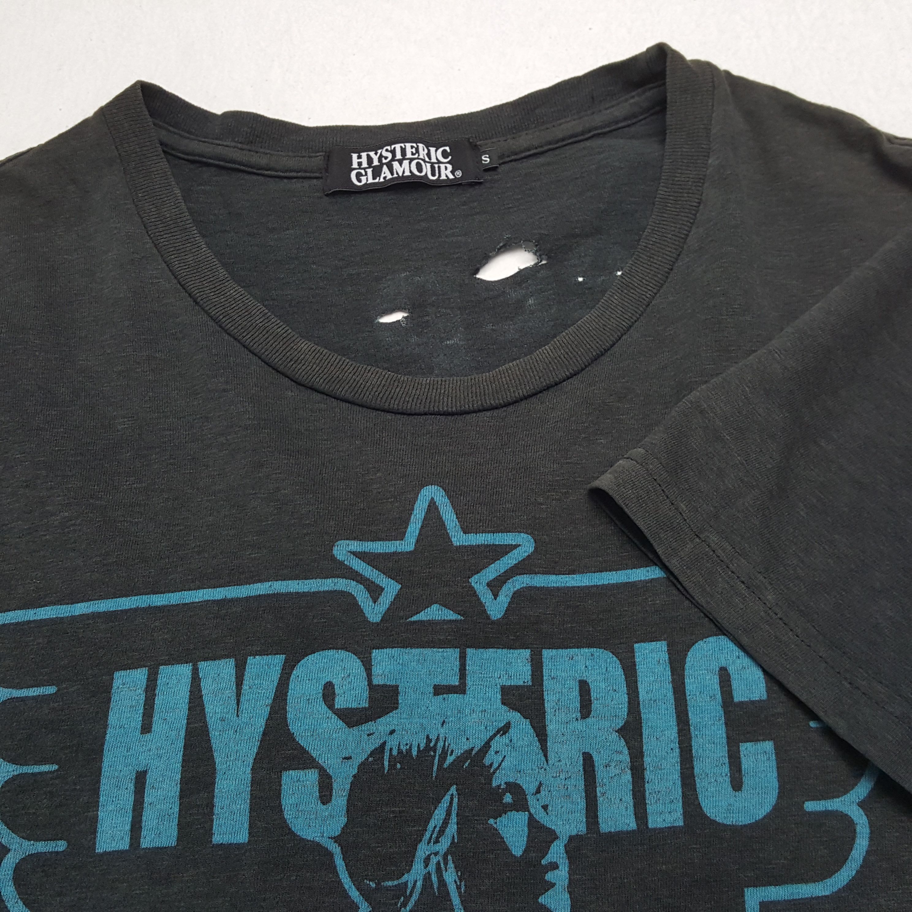 Hysteric Glamour × Japanese Brand × Vintage HYSTERIC GLAMOUR Japanese Brand Distressed Tshirt Size US S / EU 44-46 / 1 - 8 Thumbnail
