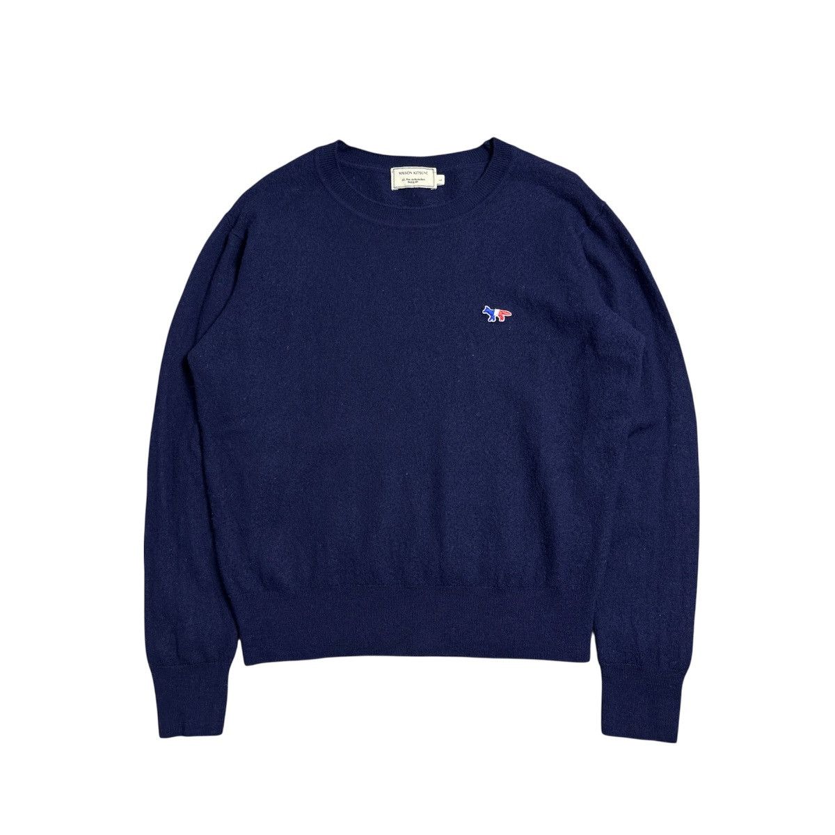 Maison Kitsune Maison Kitsune Fox Head Sweater Woll Size US L / EU 52-54 / 3 - 1 Thumbnail