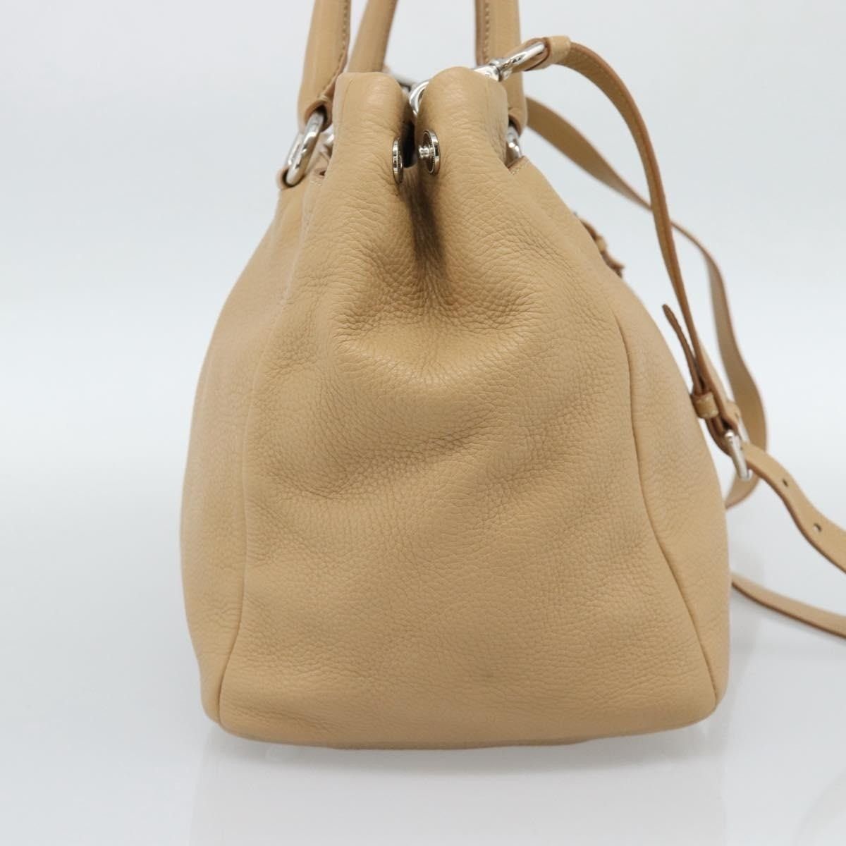 Prada Prada Vitello Handbag Beige Size ONE SIZE - 4 Thumbnail