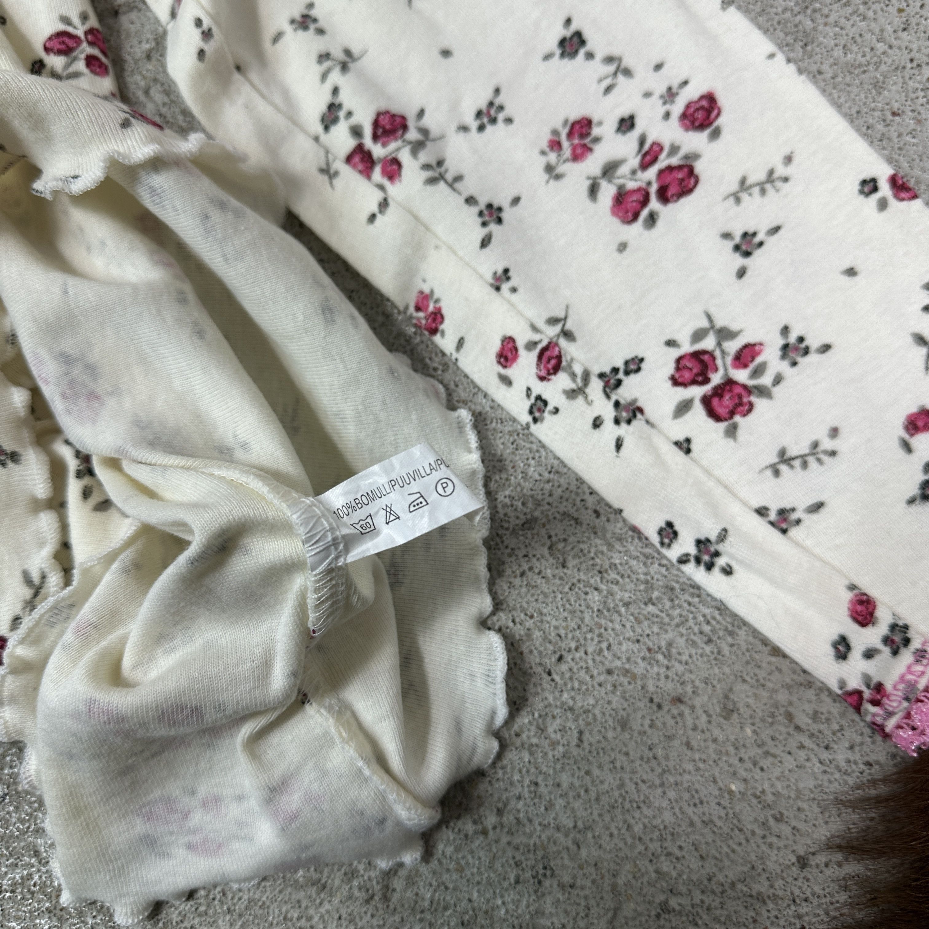 Vintage Vintage Printed Roses Coquette Longsleeve Y2K Size M / US 6-8 / IT 42-44 - 4 Thumbnail