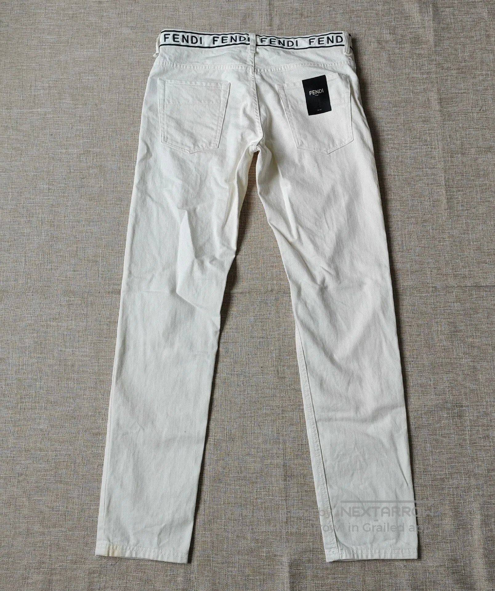 Fendi Fendi Men's White Casual Jeans. Size US 34 / EU 50 - 5 Thumbnail