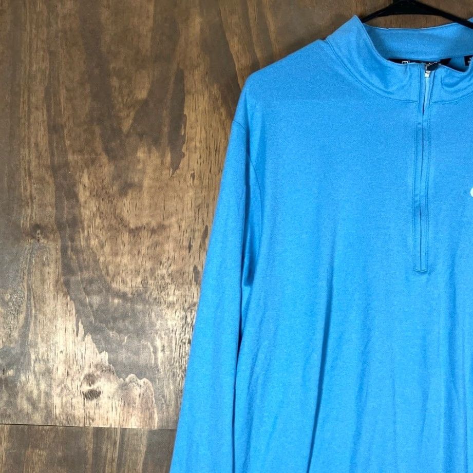 TravisMathew Travis Mathew Mens Shirt Blue 1/2 Zip Long Sleeve Pullover XL White? Size US XL / EU 56 / 4 - 4 Thumbnail