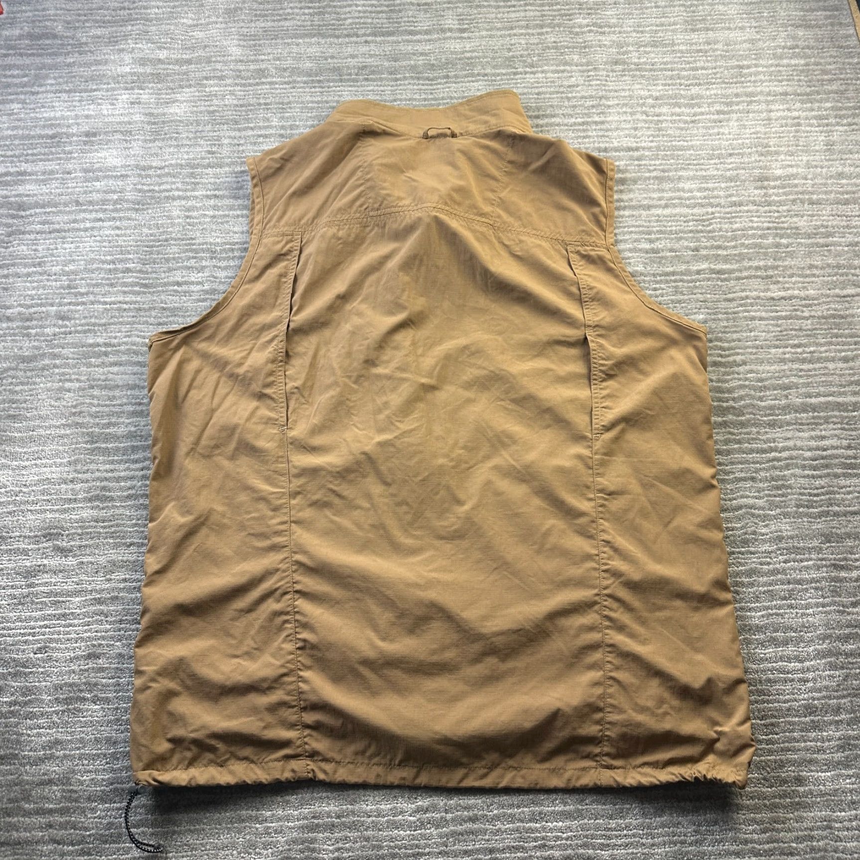Vintage Columbia Vest Mens XL Beige Tan Hunting Fishing Utility Omni Shade Jacket/Coat Mid-Length Quilted Military Field Wear Casual Workwear Size US L / EU 52-54 / 3 - 2 Thumbnail