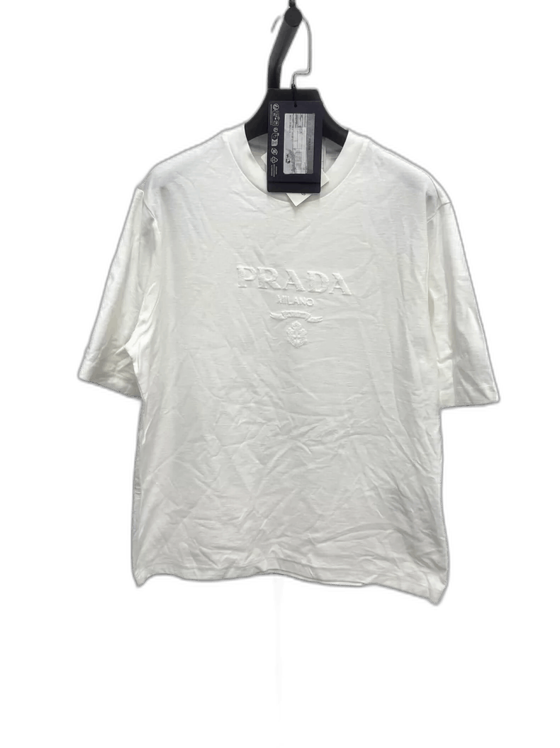 Prada Prada Embroidered Logo Short Sleeve T-Shirt-yf Size US XS / EU 42 / 0 - 1 Thumbnail