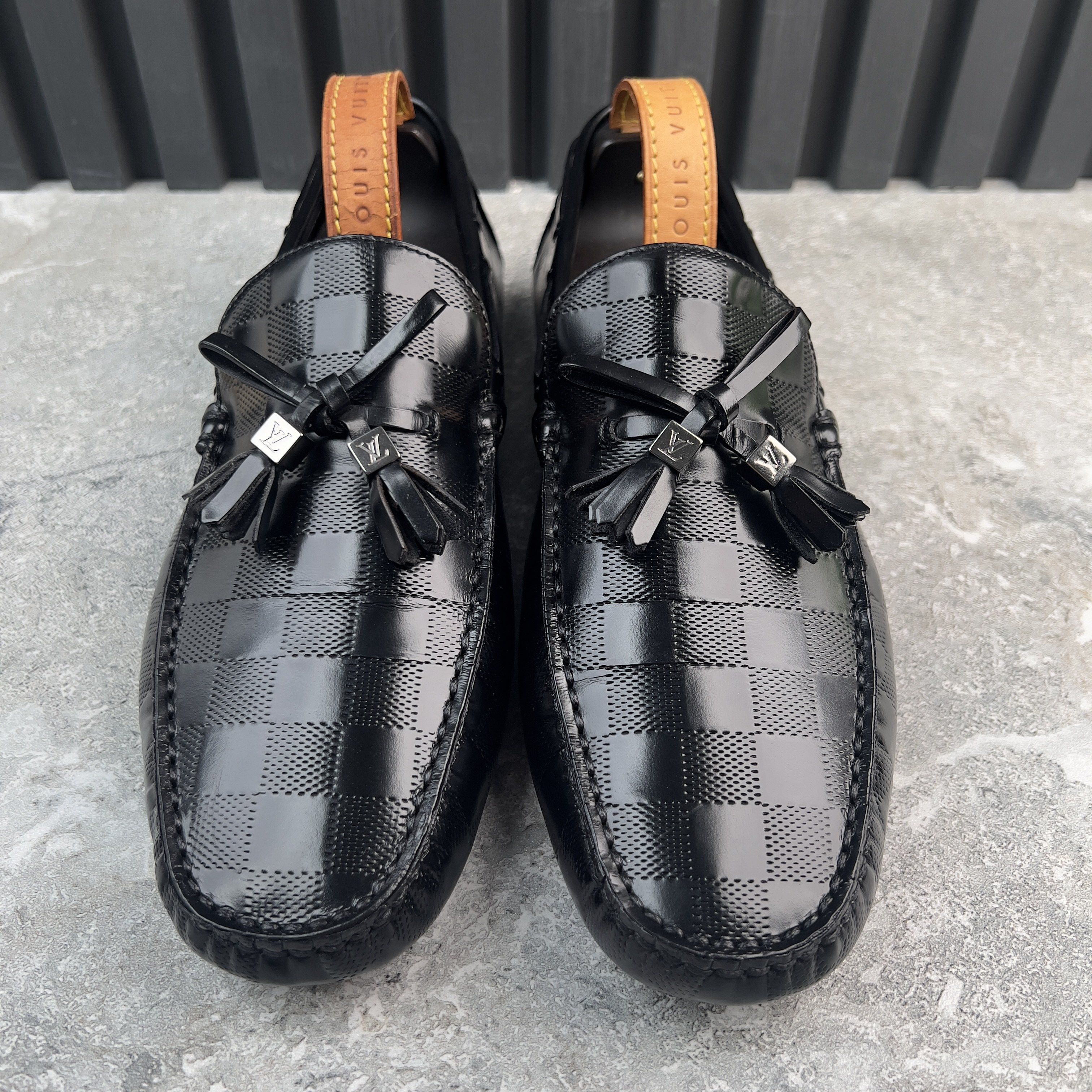 Louis Vuitton Arizona Damier Tasseled Driving Moccasins Size US 8 / EU 41 - 4 Thumbnail