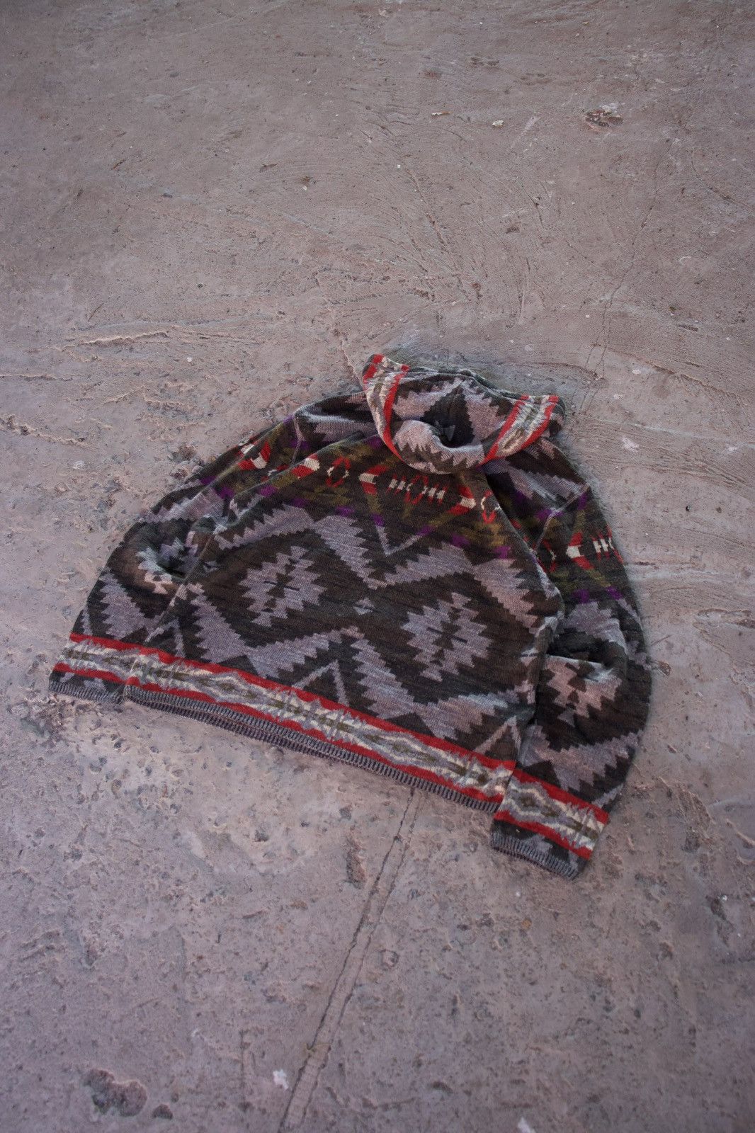 Denim & Supply Ralph Lauren Denim & Supply Ralph Lauren Aztec Native Knit Hoodie (2010s) Size US M / EU 48-50 / 2 - 8 Thumbnail