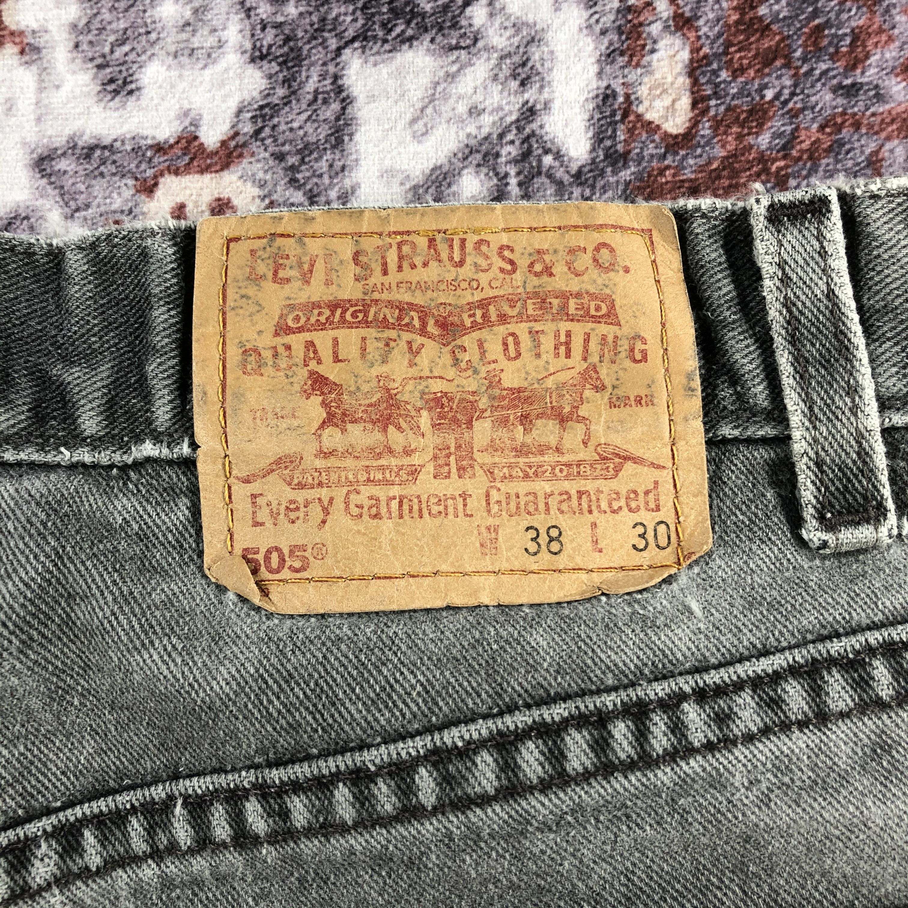 Levi's × Vintage 90s Vintage Faded Black Levis 505 Jeans-JM2630 Size US 37 - 6 Thumbnail