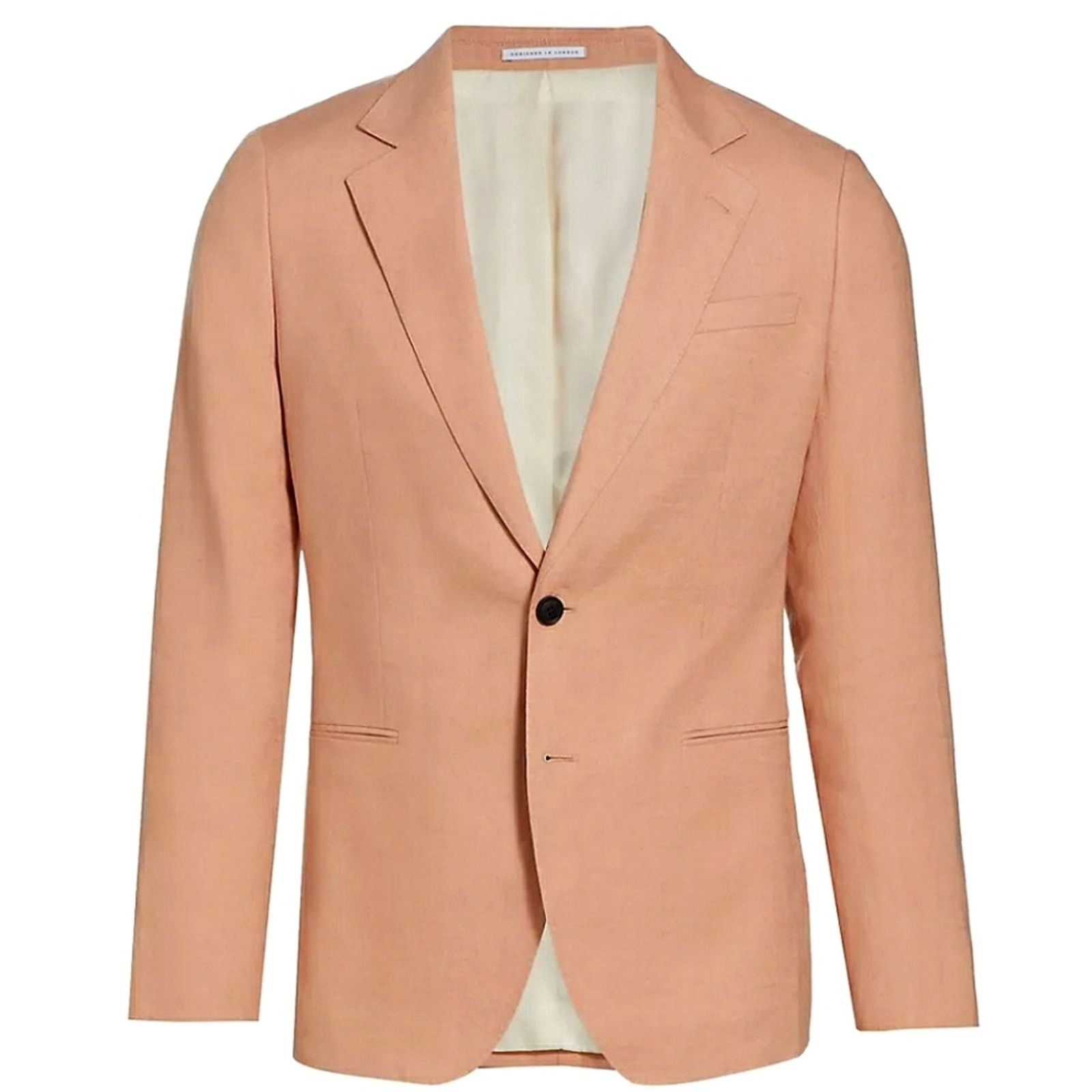 Reiss Kin B Linen Two-Button Blazer Size 40 RP $515.00