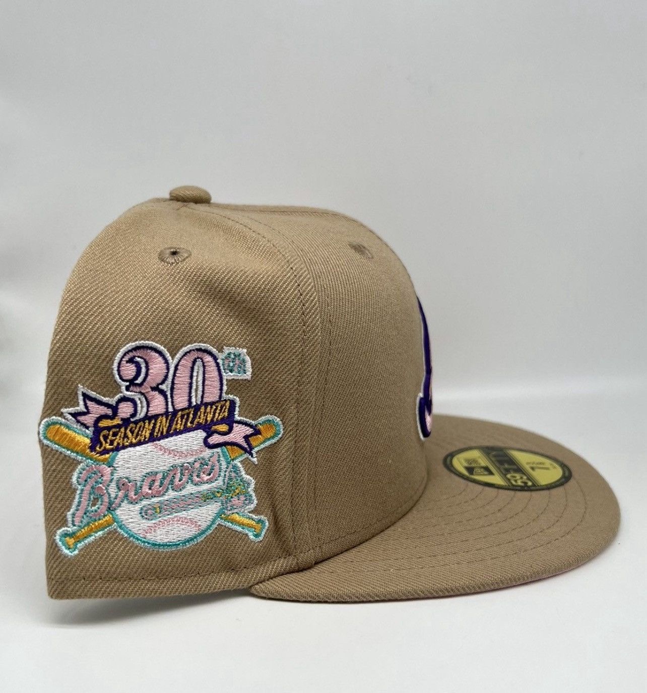 Hat Club Hat Club Sandstorm Atlanta Braves 30th Season Pink UV 7 1/2 Size ONE SIZE - 3 Thumbnail