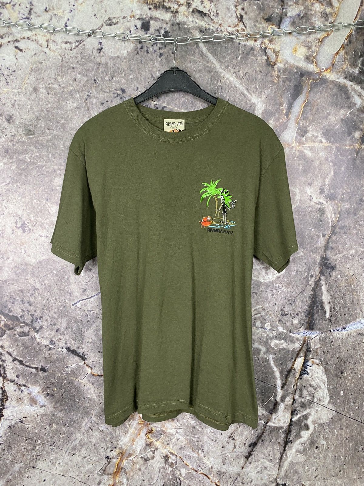 Japanese Brand Men’s Pirana Joe T-Shirt Rivera Maya Cancun Size Large Size US L / EU 52-54 / 3 - 1 Thumbnail