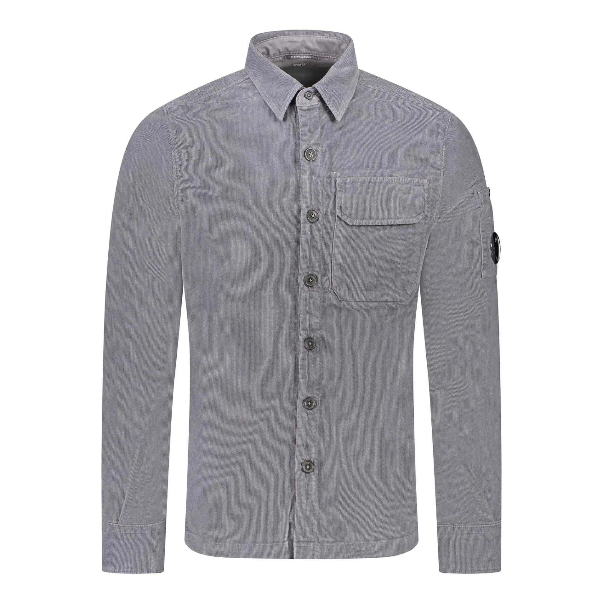 C.P. Company o1y1224 Solid Color Shirt in Grey Size US S / EU 44-46 / 1 - 1 Thumbnail