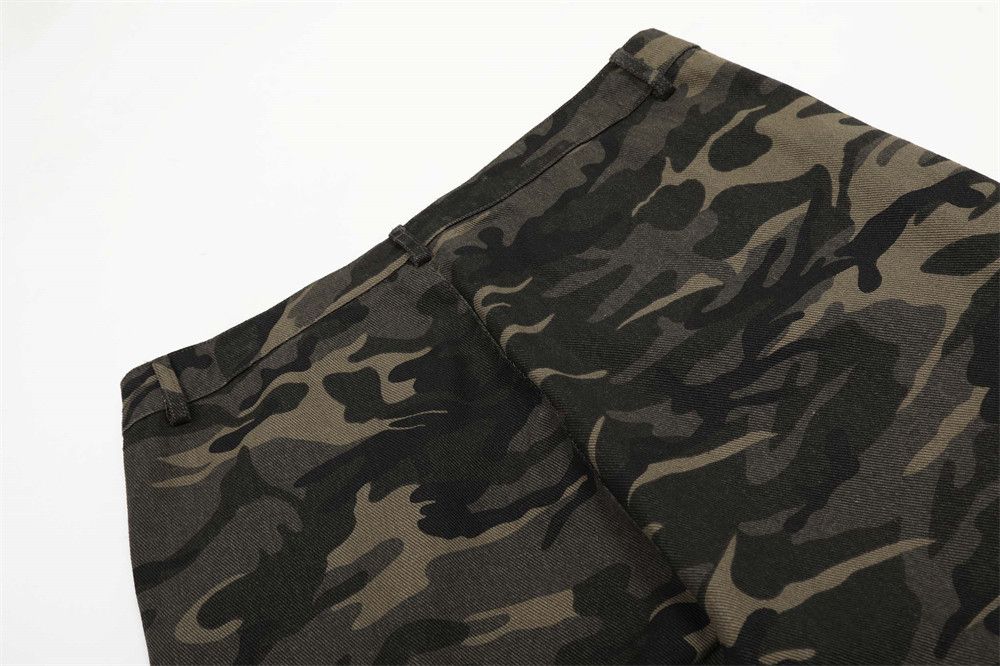Japanese Brand × Jean Men's straight loose wide-leg camouflage cargo jeans y2k Size US 32 / EU 48 - 6 Thumbnail