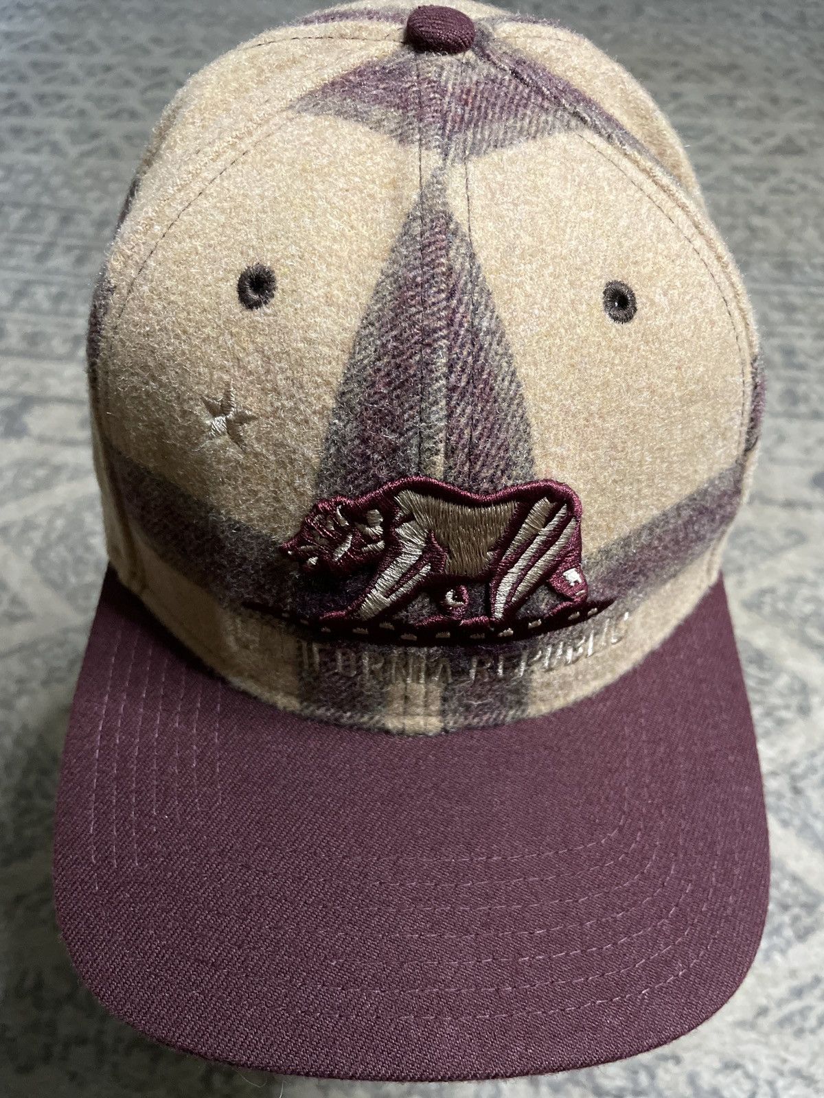 Snap Back California Republic Bear Trucker Hat Cap SnapBack