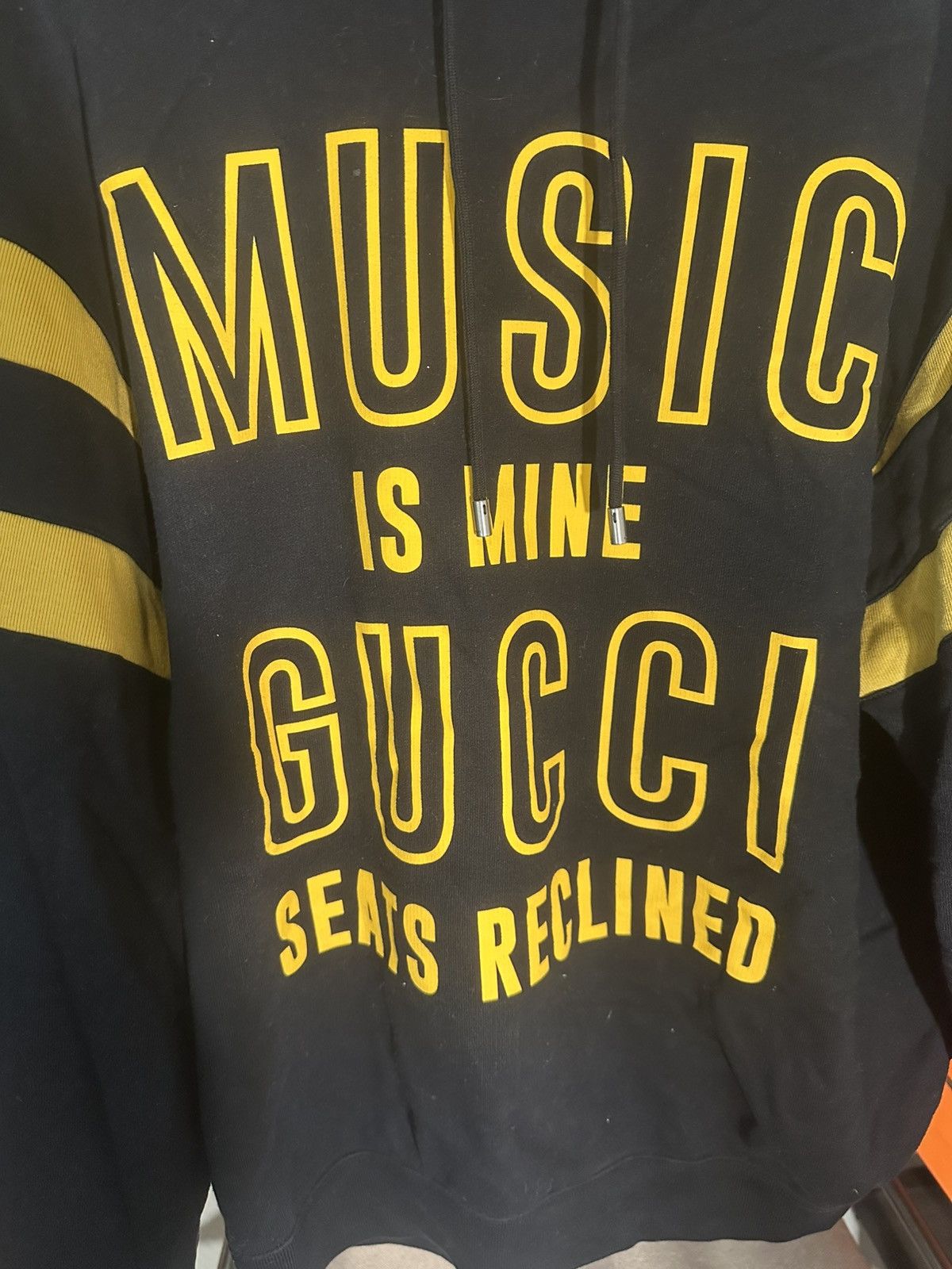 Gucci Gucci 100 “Music Is Mine” Varsity Hoodie Black/Yellow L Size US L / EU 52-54 / 3 - 5 Thumbnail