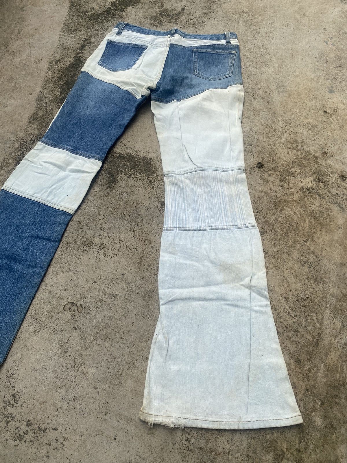 If Six Was Nine × Japanese Brand Flare Jeans Oririn Hagi Painted Size US 29 - 15 Thumbnail