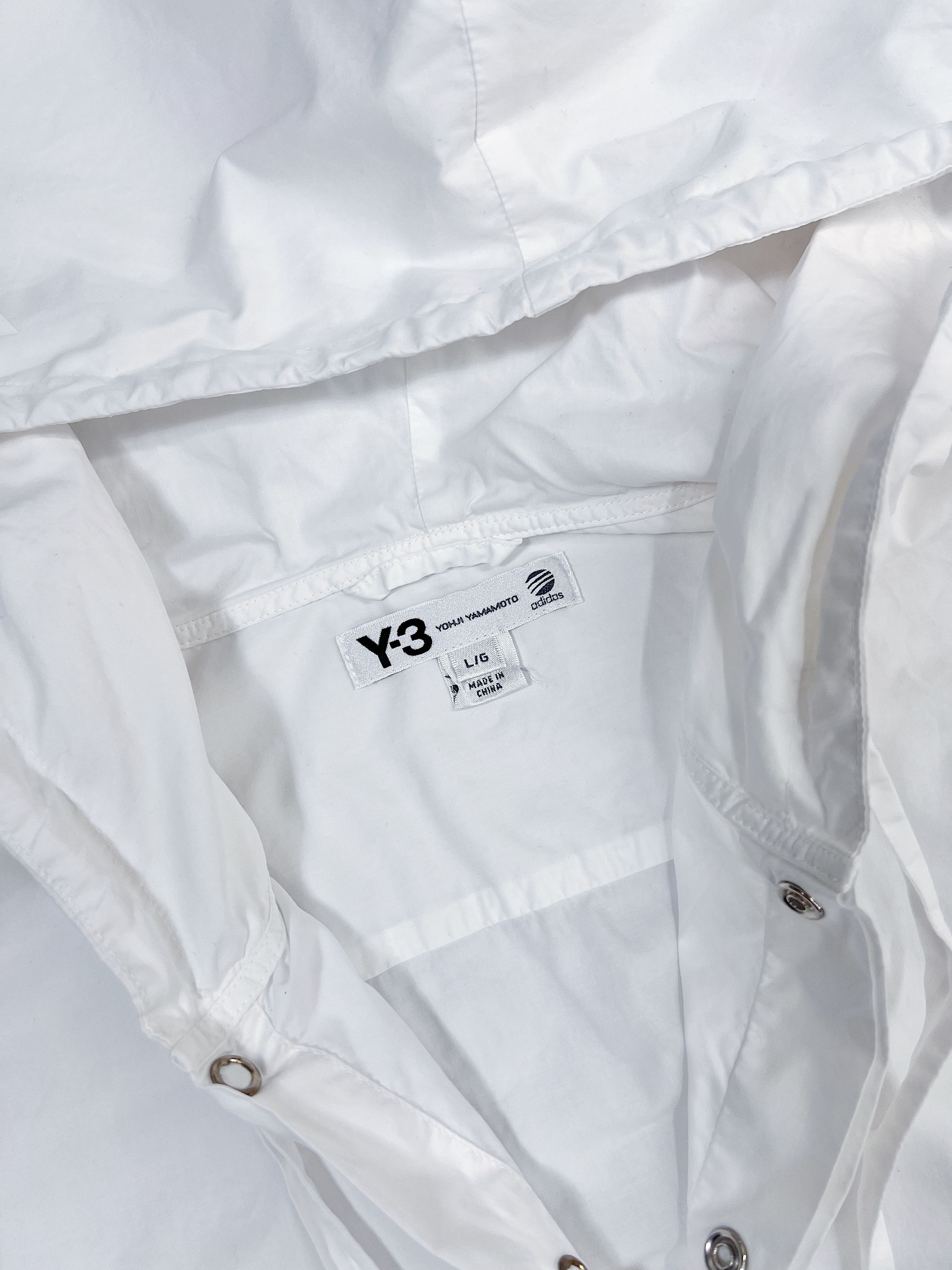 Adidas × Yohji Yamamoto Adidas x Yohji Yamamoto Overshirt with Hooded Size US L / EU 52-54 / 3 - 4 Thumbnail