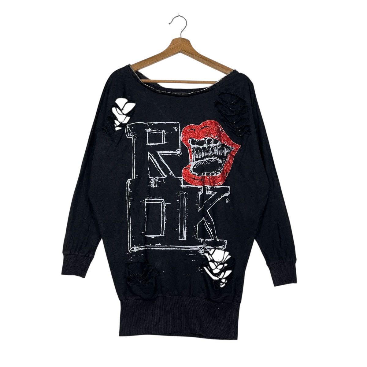 Hysteric Glamour GLAD NEWS INSPIRED HYSTERIC GLAMOUR LONGSLEEVE WITH JUMPER Size M / US 6-8 / IT 42-44 - 1 Thumbnail