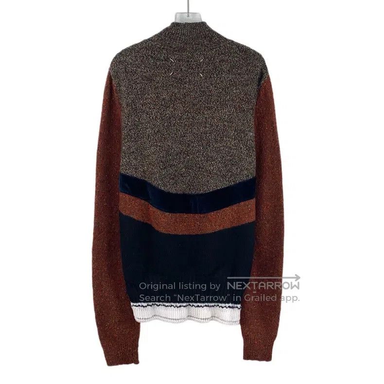 Maison Margiela Maison Margiela Colour-blocked half-zipper long-sleeved kn Size US M / EU 48-50 / 2 - 2 Thumbnail