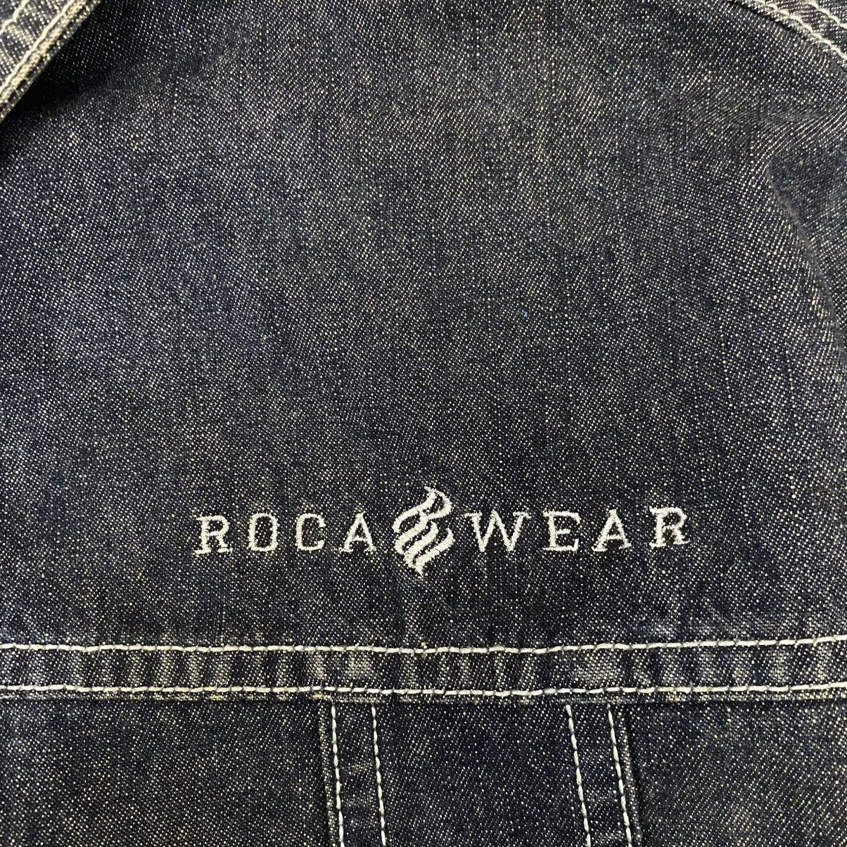 Rocawear × Vintage Rare Vintage Rocawear Jean Jacket Be Visible Demand Respect Size US XXL / EU 58 / 5 - 13 Thumbnail