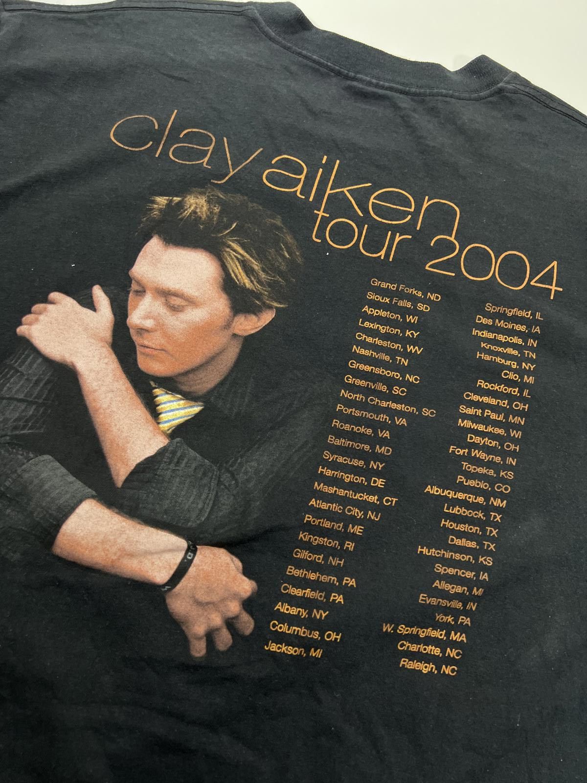 Other Clay Aiken Vintage Black Graphic T-Shirt Size ONE SIZE - 8 Thumbnail