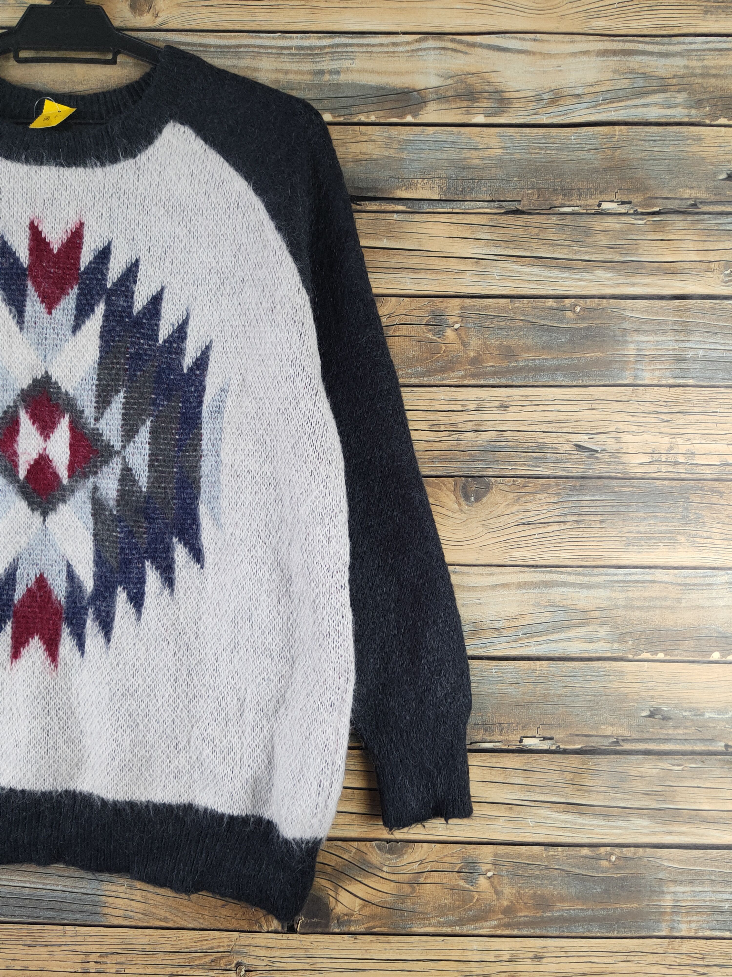 Japanese Brand DL Bayflow Black White Knitwear Sweatshirts #46-188 Size US M / EU 48-50 / 2 - 5 Thumbnail