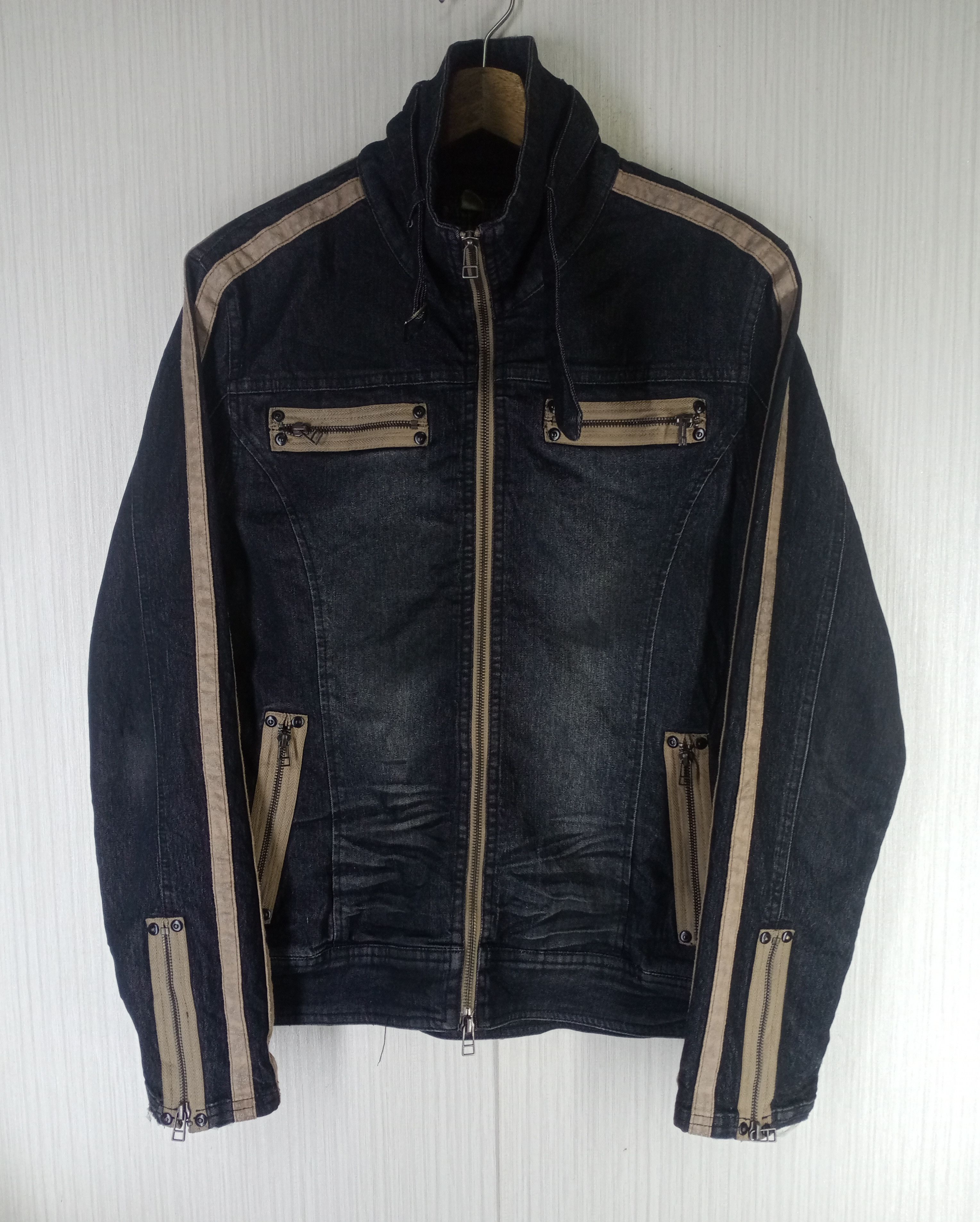 If Six Was Nine Rare Vintage Daily News Mud Wash Denim Jacket Size US M / EU 48-50 / 2 - 1 Thumbnail