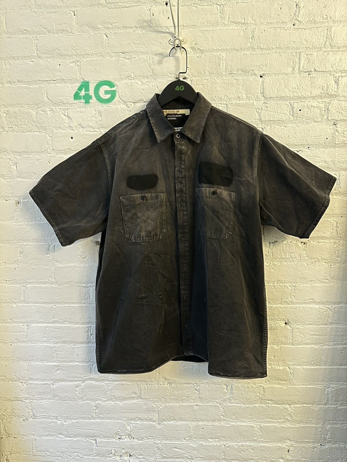 Enfants Riches Deprimes ERD THRASHED & FADED WORK SHIRT Size US XL / EU 56 / 4 - 1 Thumbnail