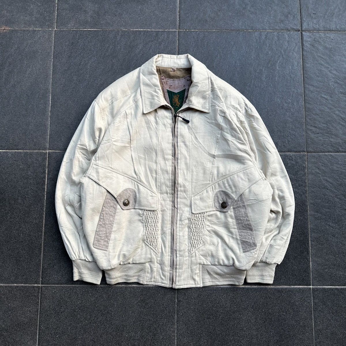 ジャケット・アウター 90s isssey miyake men mao collar jacket ISSEY MIYAKE/90s/Mao collar jacket/M/wool/navy/OAL13025 | eBay