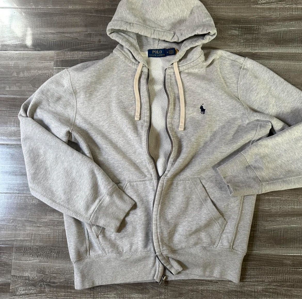 Polo Ralph Lauren Polo Double-Knit Full-Zip Hoodie light grey heather Size US M / EU 48-50 / 2 - 1 Thumbnail