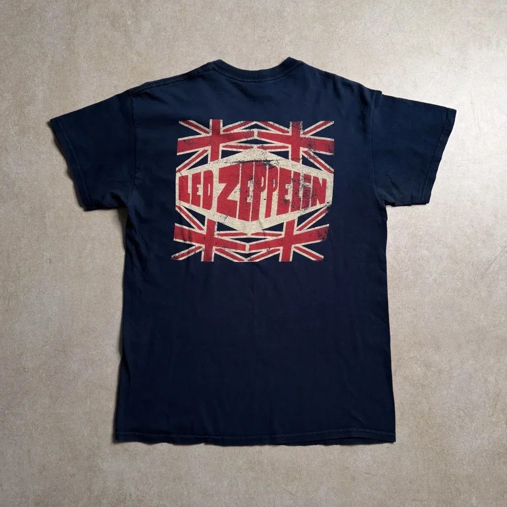 Gildan Led Zepplin Union Jack T-Shirt- M Size US M / EU 48-50 / 2 - 2 Thumbnail