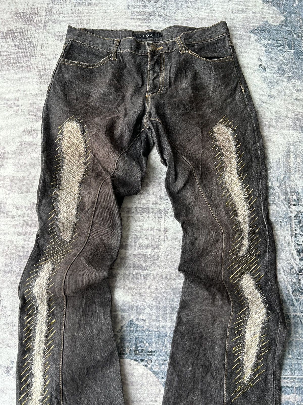 GOSTAR DE FUGA Fuga Super Flared Rockstar Jeans Size US 31 - 6 Thumbnail