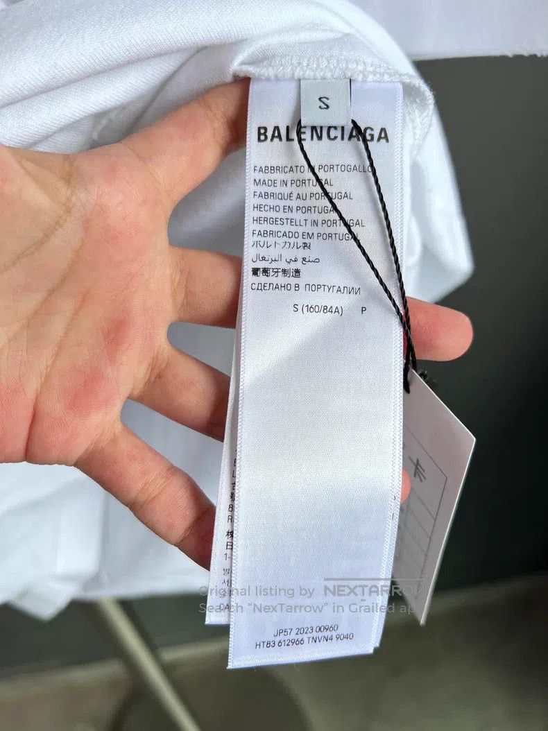 Balenciaga Balenciaga Letter Printed Round Neck Short Sleeve T-Shirt Size US S / EU 44-46 / 1 - 5 Thumbnail