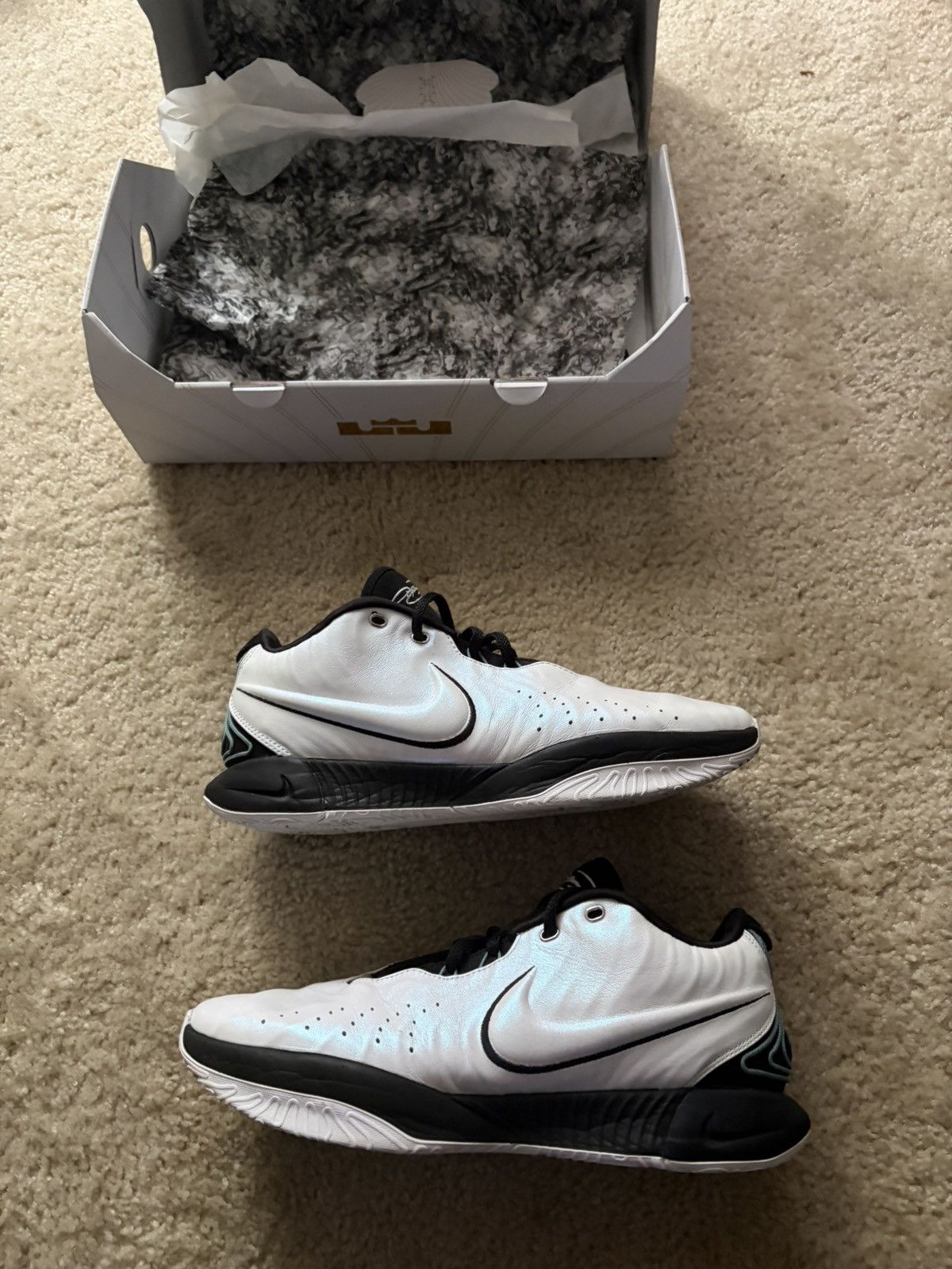 Nike Lebron XXI 21 Pearl Size US 12 / EU 45 - 4 Thumbnail
