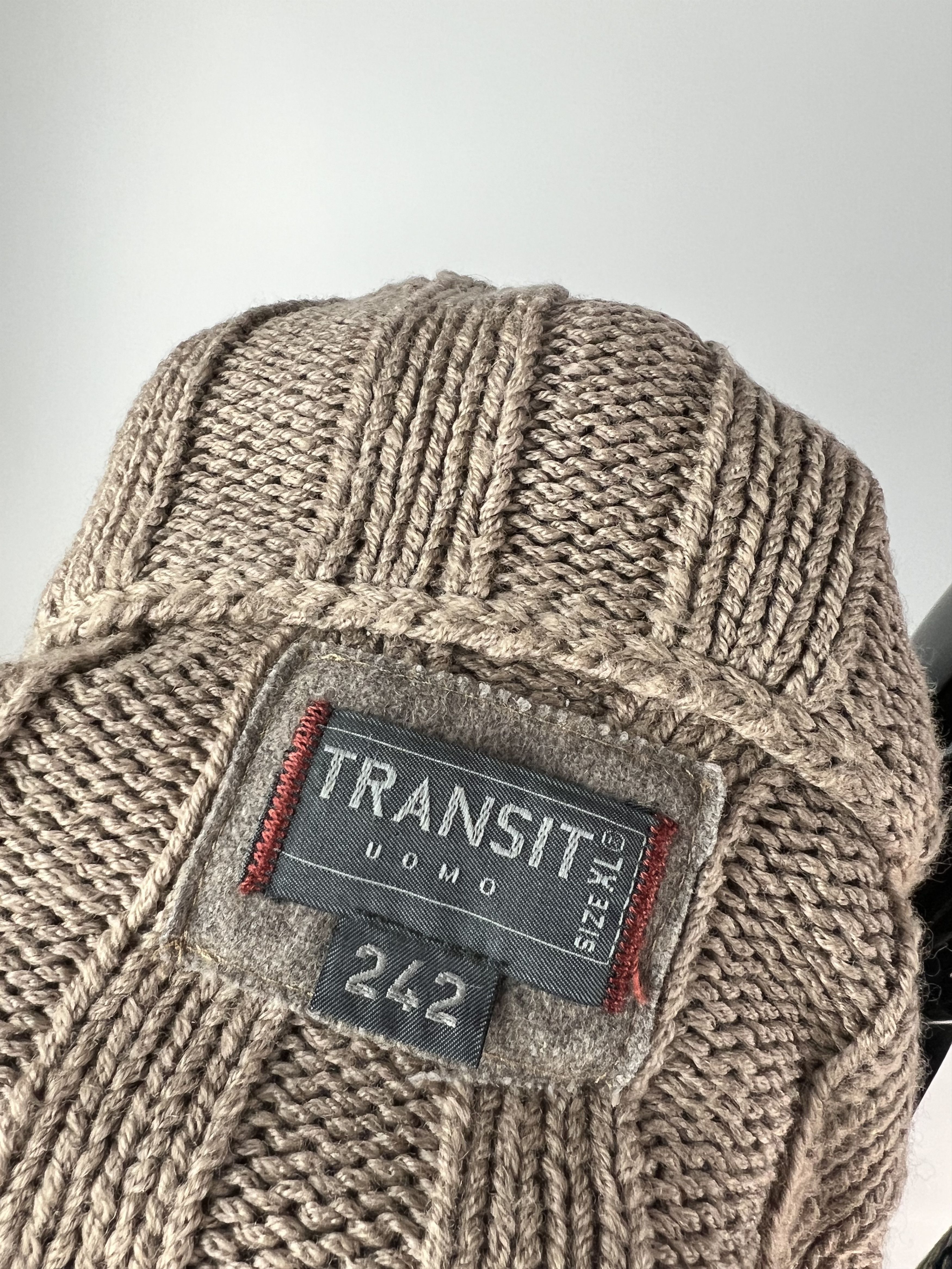 Transit Uomo Transit Uomo Full Zip Knitted 100% Wool Sweater Size L/XL Size US L / EU 52-54 / 3 - 9 Thumbnail