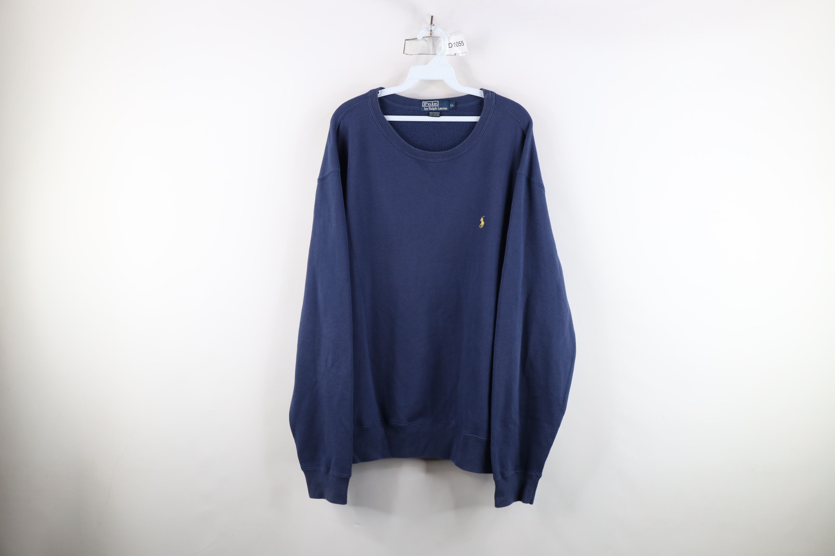 Polo Ralph Lauren Vintage 90s Ralph Lauren Pony Logo Crewneck Sweatshirt Blue Size US XL / EU 56 / 4 - 1 Thumbnail