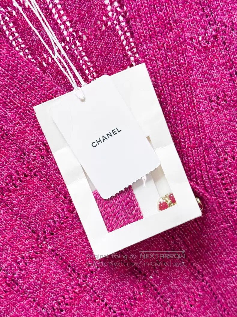 Chanel Chanel Knitted waffle long-sleeved cardigan jacket Size XS / US 0-2 / IT 36-38 - 5 Thumbnail